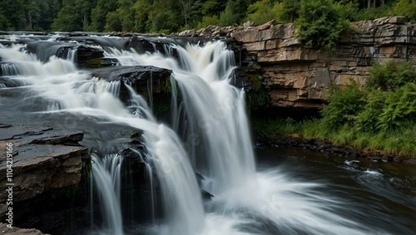 Obraz Another view of thundering waterfalls.