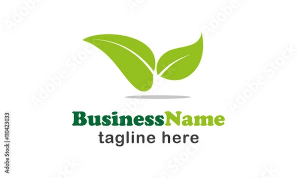 Fototapeta Leaf Logo Design 