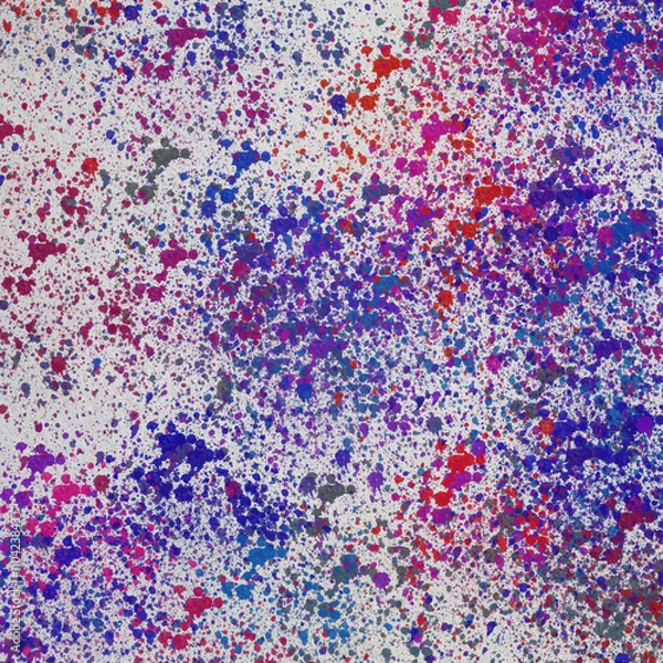 Obraz Акварельный абстрактный  цветной рисунок разноцветные пятна, разводы и брызги. Нежные весенние цвета.