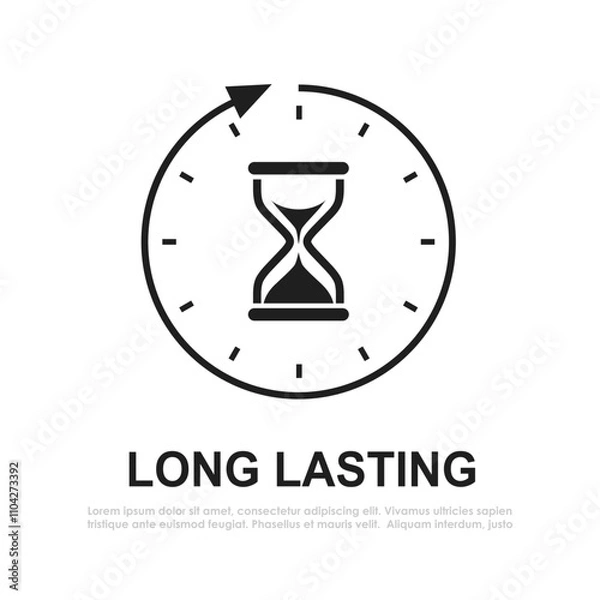 Obraz Long lasting effect web icon
