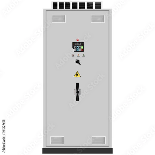 Fototapeta Control Panel. Production control panel and control of computer devices. Touchpad. Vector graphics
