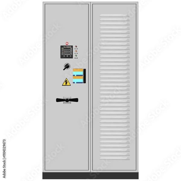Obraz Control Panel. Production control panel and control of computer devices. Touchpad. Vector graphics