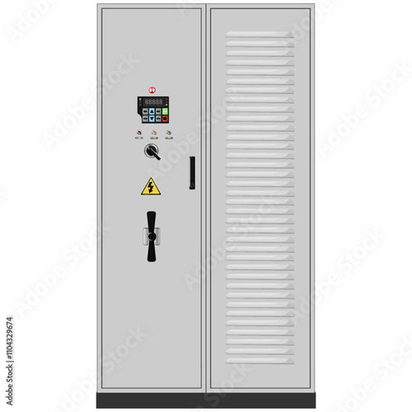 Fototapeta Control Panel. Production control panel and control of computer devices. Touchpad. Vector graphics