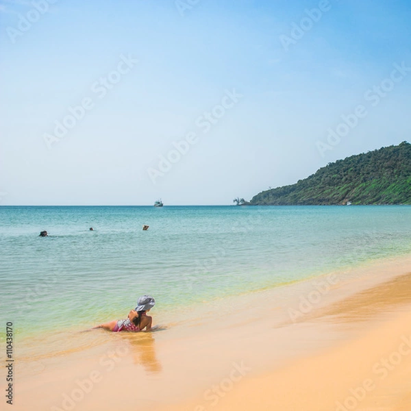 Fototapeta Island in Cambodia