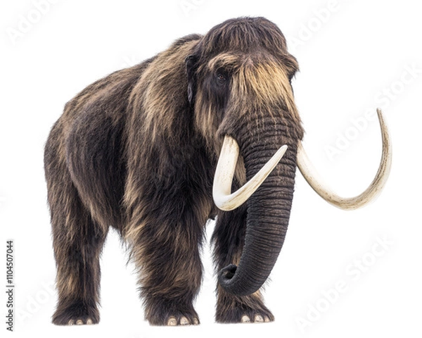 Fototapeta a mammoth with tusks on its nose