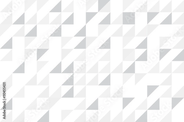 Obraz White abstract geometric triangular polygon style illustration g