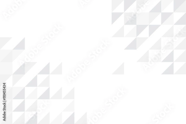 Obraz White abstract geometric triangular polygon style illustration g