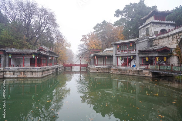 Obraz Scenery of Suzhou Street, Summer Palace, Beijing.