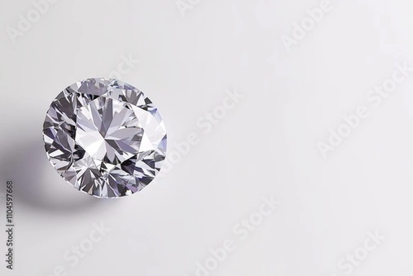 Fototapeta A diamond is on a white background