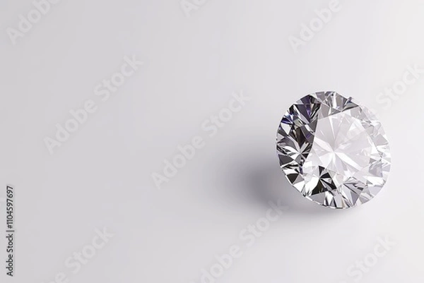 Fototapeta A diamond is on a white background