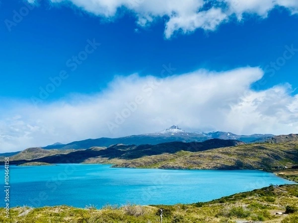Obraz lake and mountains