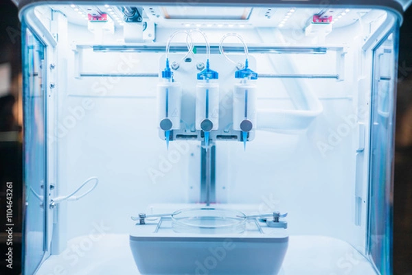 Obraz Advanced Medical Specimen Laboratory Device for Precision Technology in Sterile Modern Clean Room Setting