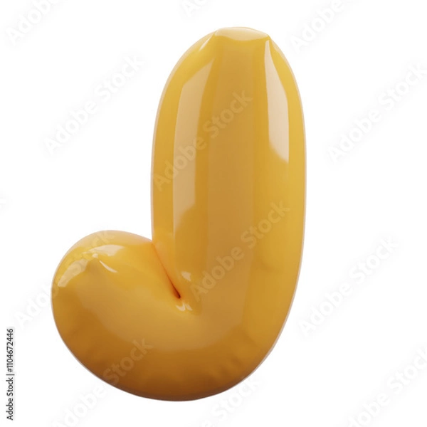 Fototapeta letter balloons alphabet realistic gold 3d rendering isolated on a transparent background