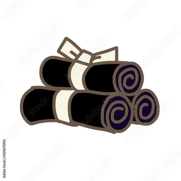 Fototapeta シンプルな昆布巻き