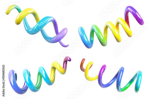 Fototapeta 3Dトルネード　カラフル
