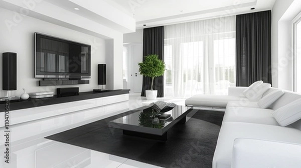 Fototapeta Living room interior 