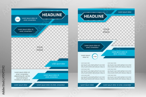 Obraz Vector flyer template design