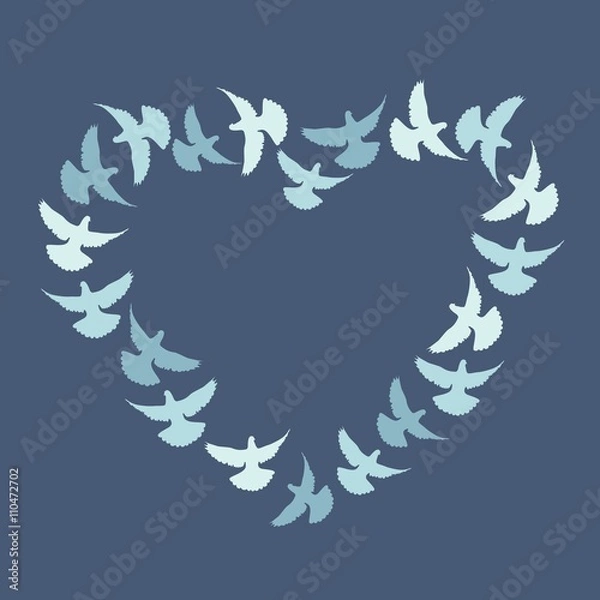 Fototapeta голуби