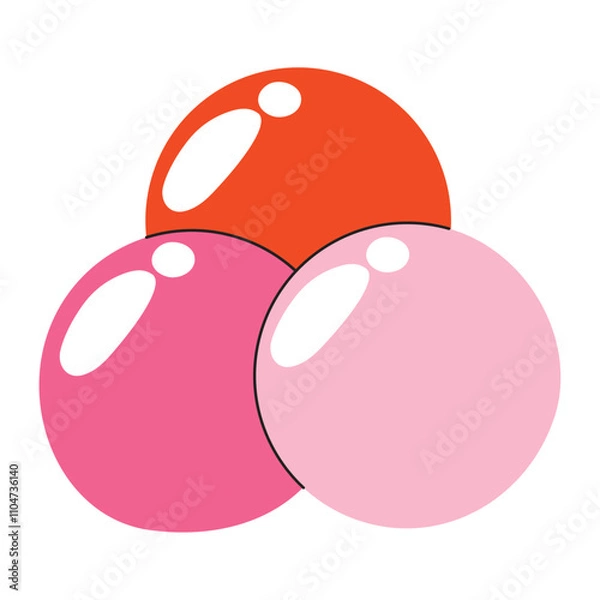 Obraz gum candy balls