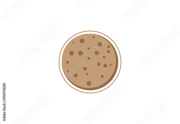 Fototapeta Biscuit, cracker, food logo design, Vector design Concept