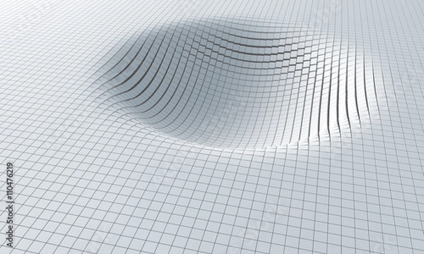 Obraz Influence of gravity. Distorted space.