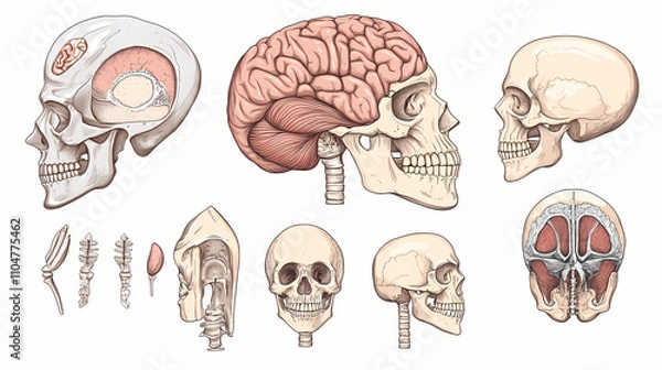 Fototapeta cranium skull bones