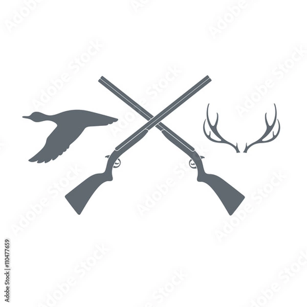Obraz hunting club logo icon