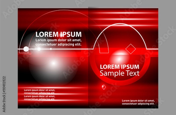 Obraz Abstract design background Brochure template
