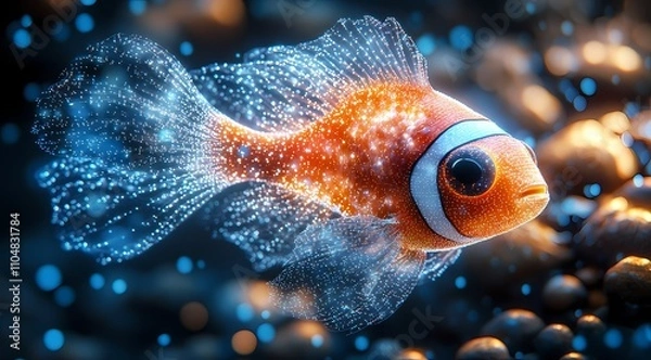 Obraz The glowing fish
