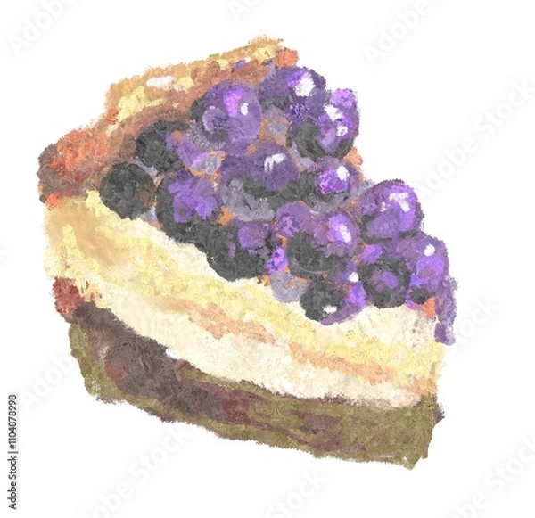 Fototapeta 블루베리 케이크