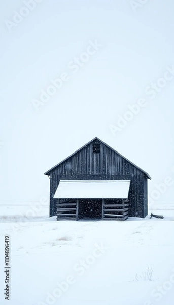 Obraz barn in winter