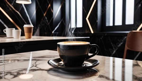 Fototapeta Hot Coffee Mug With Bold Aroma