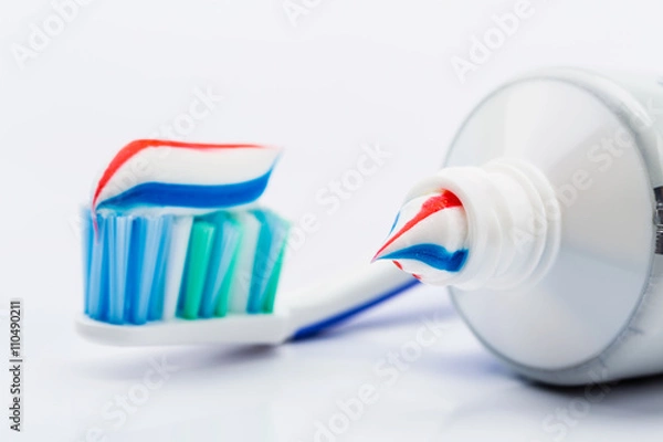 Obraz Toothbrush and toothpaste