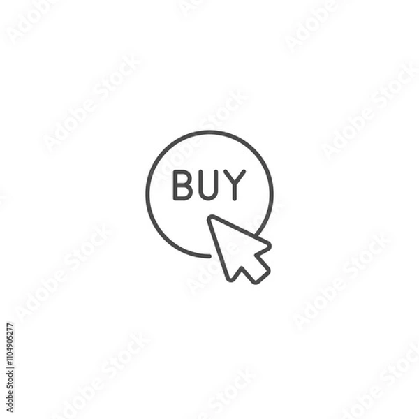Obraz Click buy icon template vector illustration