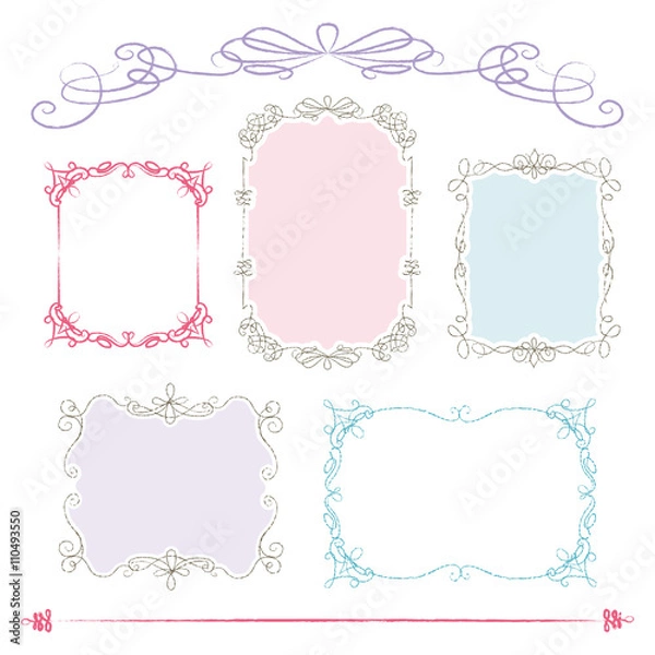 Fototapeta フレームC・カラフル