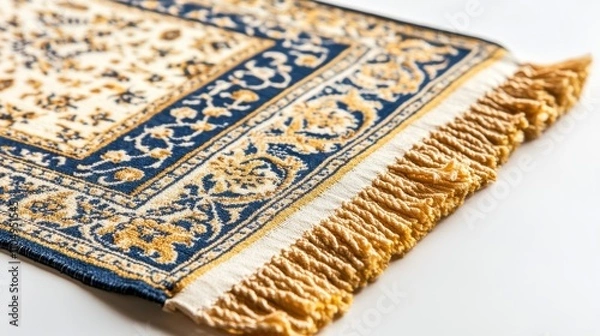 Fototapeta Minimalistic Rug Beside Kaaba Direction Ihram Folded