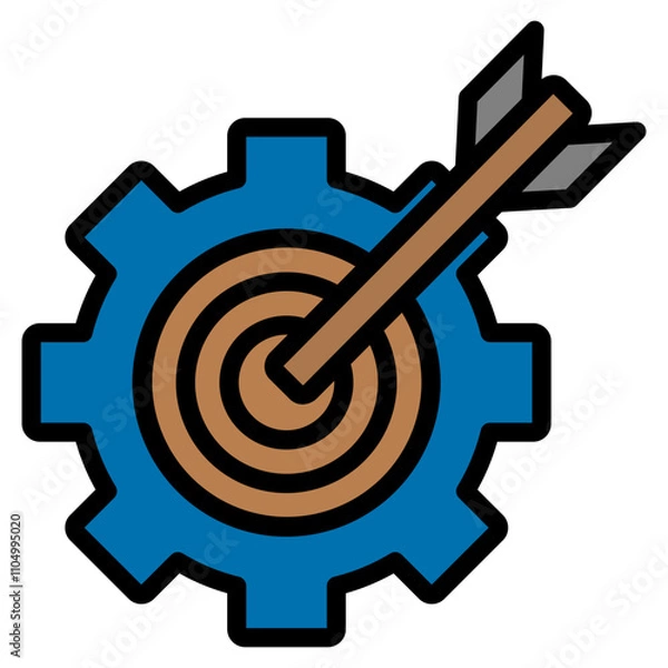 Fototapeta Goal Setting Icon