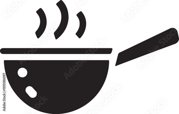 Fototapeta Saucepan icon vector on white background, Saucepan icon