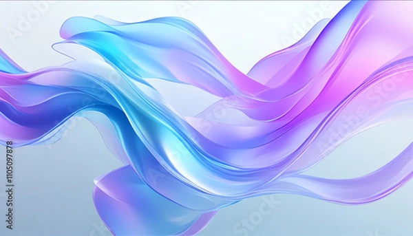 Fototapeta Abstract background purple gradient glass effect