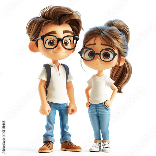 Fototapeta two children