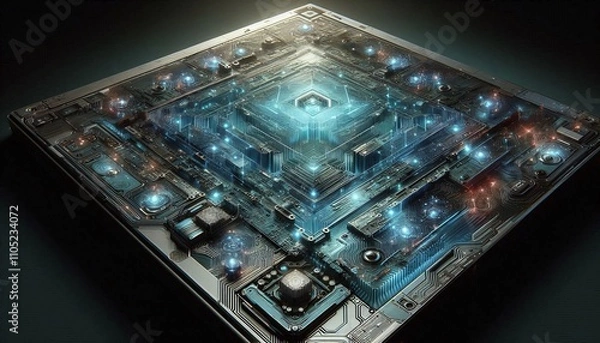 Obraz Futuristic Quantum Processor