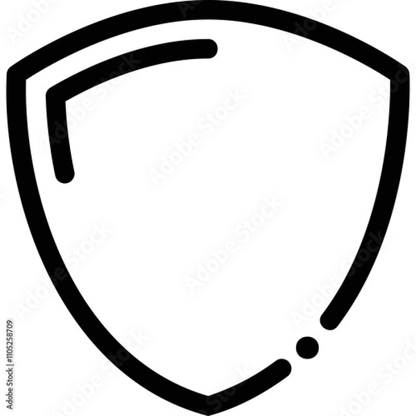 Obraz Simple vector icon shield