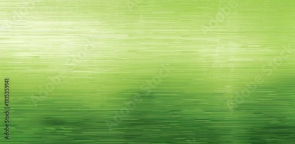 Obraz A flat green gradient background with horizontal lines of varying brush strokes