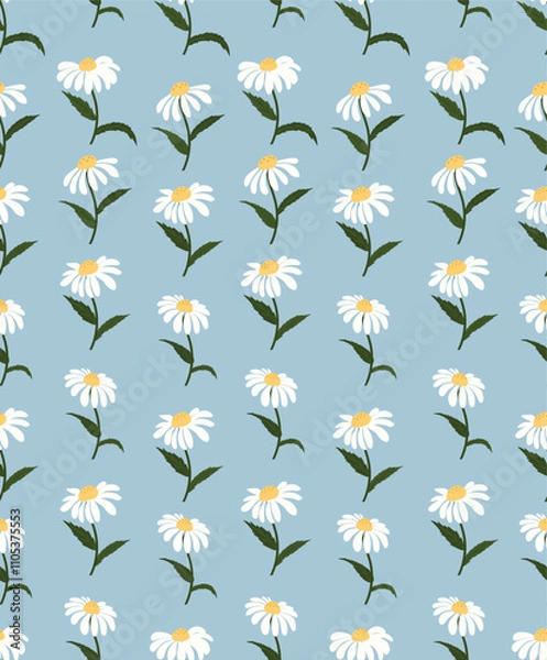 Fototapeta Daisy flower background.Eps 10 vector.