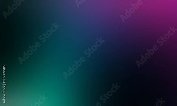 Fototapeta Abstract blurred background image of blue, green, purple colors gradient used as an illustration. Designing posters or advertisements.