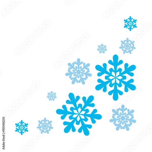 Obraz Christmas Snowflakes Corner