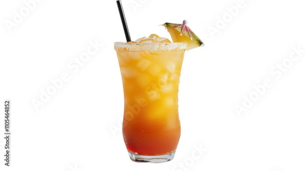 Fototapeta Mai tai cocktail, isolated