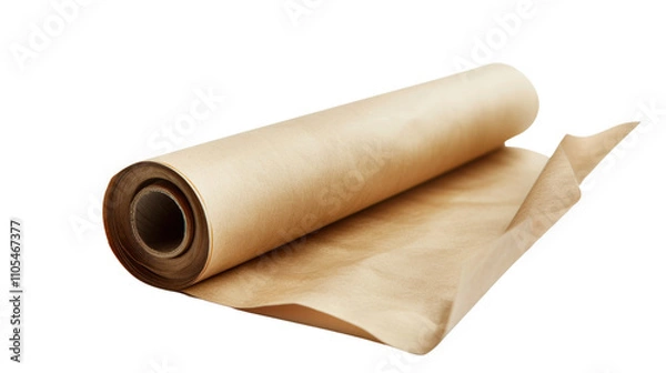 Obraz Kraft paper roll, isolated