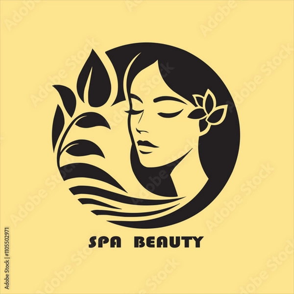 Fototapeta SPA LOGO DESIGN CONCEPT