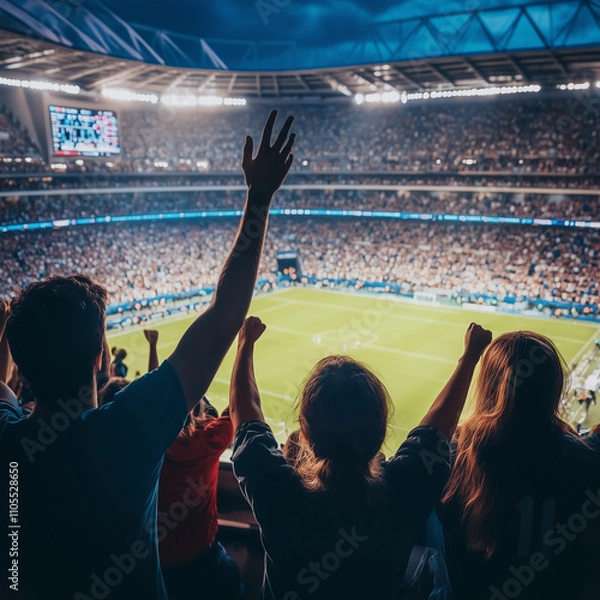 Obraz 野球の応援をする人